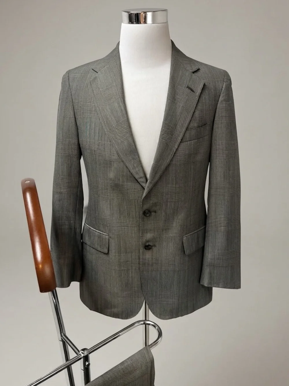 Polo University Club Ralph Lauren Vintage 38R Blazer 33x31 Pants Glen Plaid Suit
